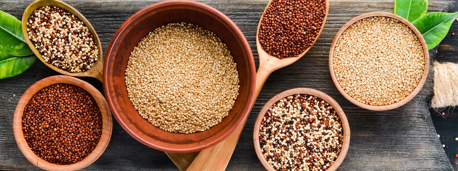 Quinoa, Hirsen und Buchweizen als gesunde Beilage